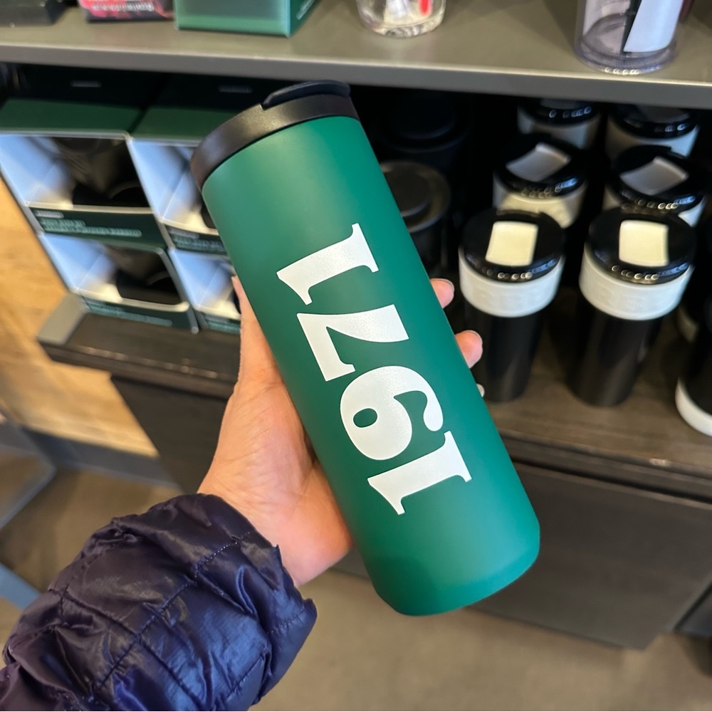 Starbucks 2026 Heritage 1971 Stainless Tumbler Green 16 oz